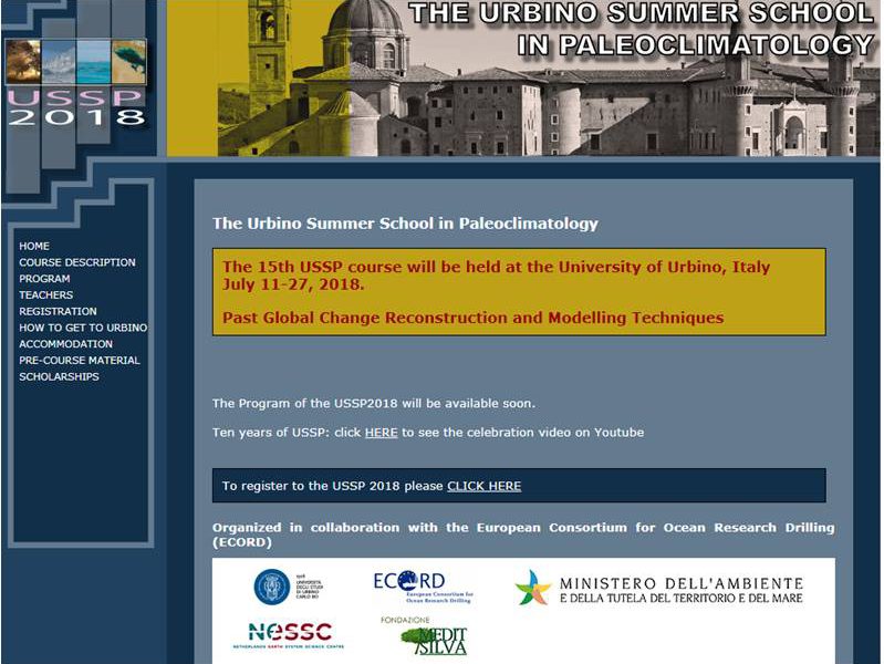 USSP – Urbino Summer School in Paleoclimatology